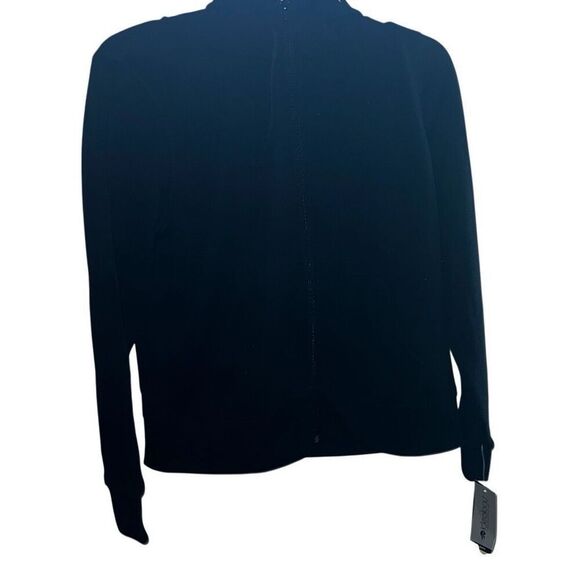 ID Ideology Women S Zip Front Fleece Hoodie Black Size M - Picture 3 of 3